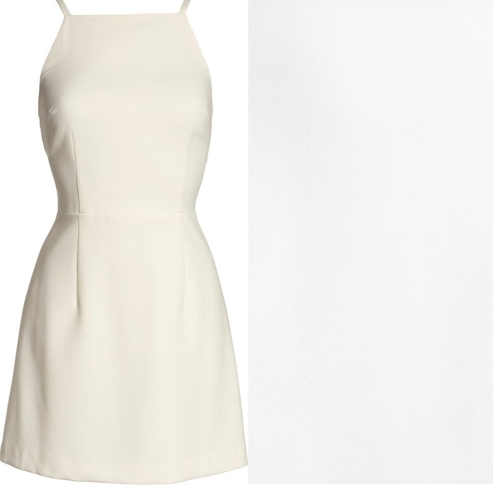 French Connection Whisper light sheath white mini dress